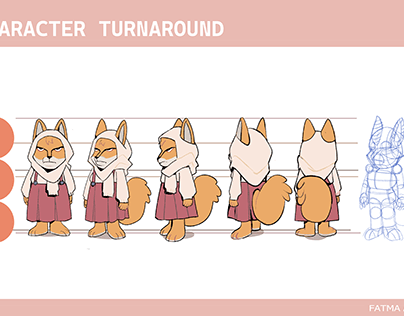Tibetan Fox Character Design
