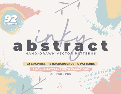 Inky Abstract Vector Shapes