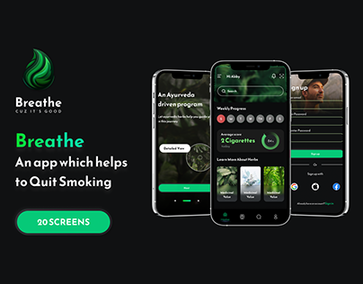 Project thumbnail - Breathe - App to help Quit Smoking