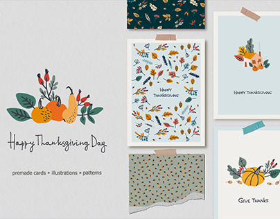 Thanksgiving patterns & cards
