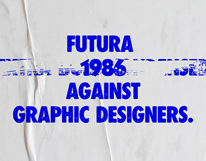 Futura 1986 typeface
