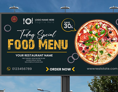 Professional Food Billboard Design