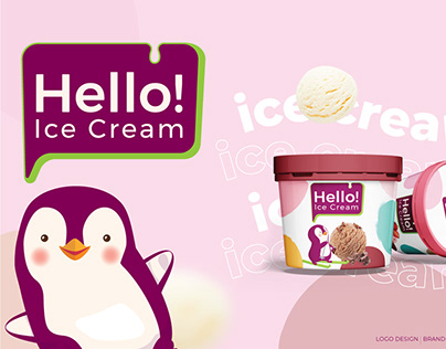 HELLO Ice Cream Branding