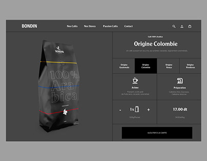 Bondin Coffee Redesign Website