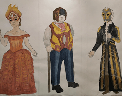 The Masque of the Red Death - Costume Designs