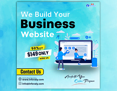 Dynamic Business Website Development Flyer Design