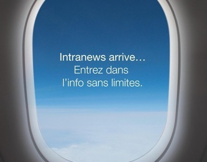 Affiche interne Air France Intranews