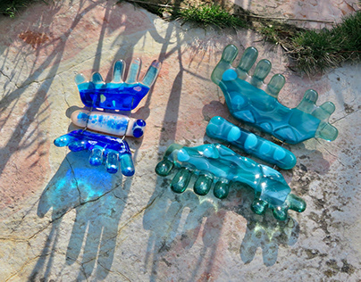 Fused glass butteflies