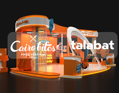 Talabat booth design @cairobites 2022