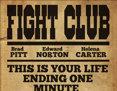 Fight Club Poster Industrial Style