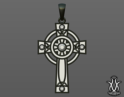 Celtic cross in progress