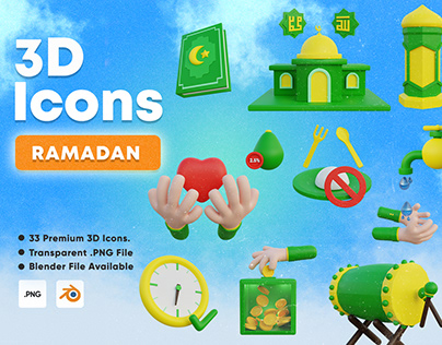 3D Ramadan Element