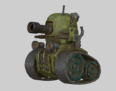 3D Modeled Military Mini Tank