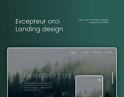 "Excepteur orci" Website design