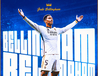 Jude Bellingham Real Madrid Football Graphic Concept