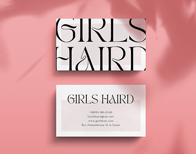 Business card for a hair salon. Визитки для салона.