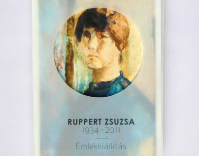 Invitatin card for the exhibition of Zsuzsa Ruppert