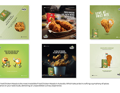 Fawz Fried Chicken Masala - Social Media Posters