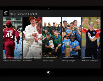 New Zealand Cricket Windows 8 App