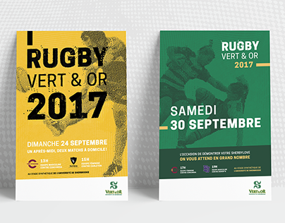 Affiches Rugby Vert & Or