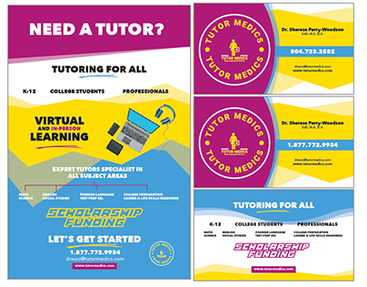 Tutor Medics Flyer and Business Card(s) Concepts