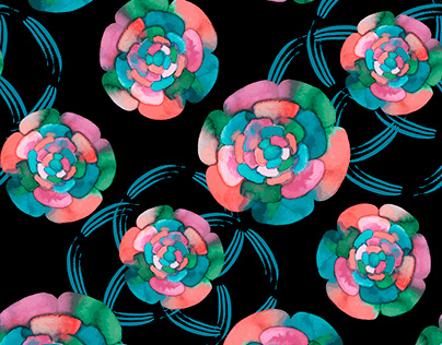Painted Deco Blooms