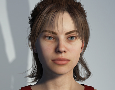Paola 3d Model Rigged