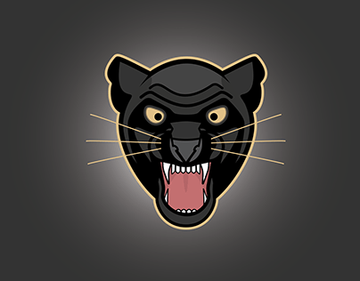 Panther Mascot Sticker