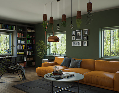 Vibrant living room