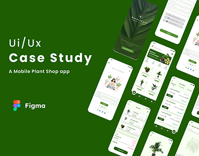 Plant Shop App ui/ux case study