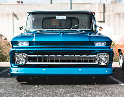 Blue C10 Cars and Coffee