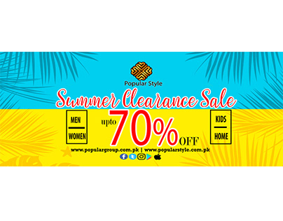 Popular Style summer clearance sale billboard design