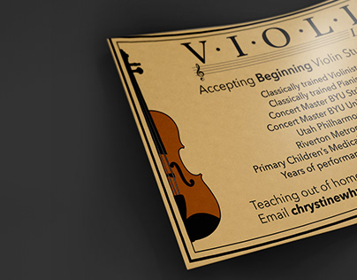 Violin Lessons Flyer