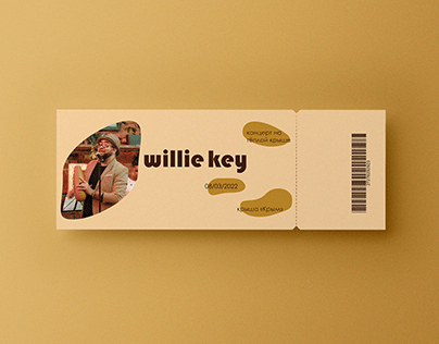 Concert ticket design Willie Key