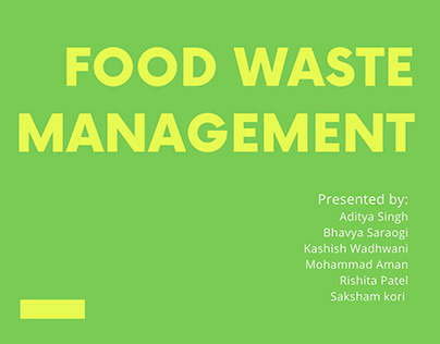 Food Waste Management : Providing Food To Needy