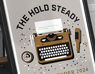 The Hold Steady Screenprinted Gig poster design 24