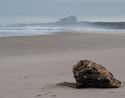 Bamburgh and Lindisfare from Ross Sands
