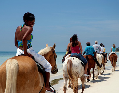 Horseback riding in the Bahamas