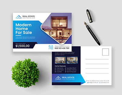 create real estate postcard design