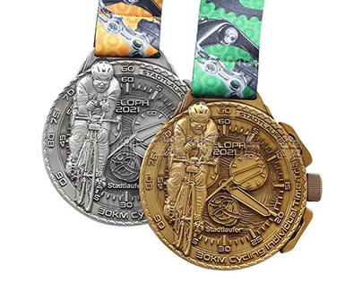 cycling medal design
