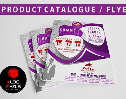 Product catalgue and flyers