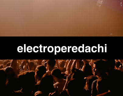 Landing page for techno music events