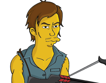 Daryl Dixon / The Walking Dead / Simpson's Style