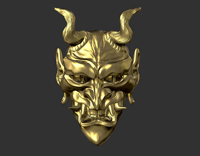 Oni Mask Gold