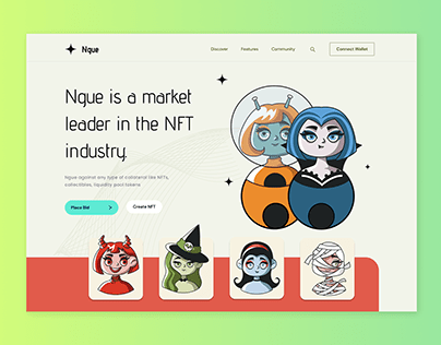 NFT Marketplace (Hero Section)