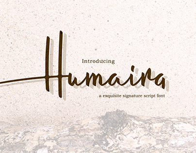 HUMAIRA script font