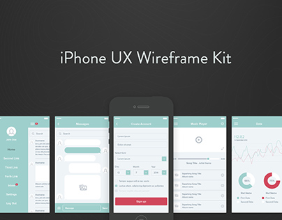 iPhone UX Wireframe Kit