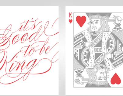 King Save the Date Playing Cards