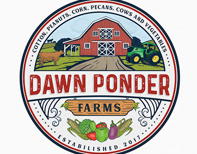 Dawn Ponder Farms emblem logo