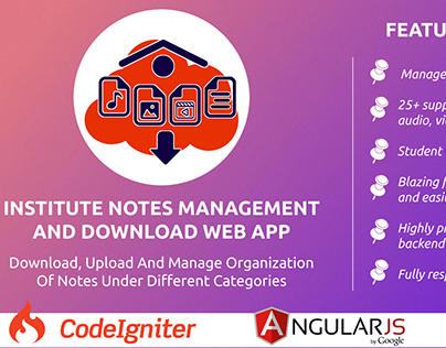 Institute Notes Management Application
